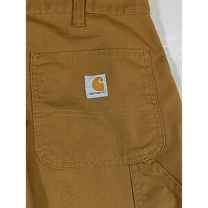 Carhartt Men's Work Pants Brown Dungaree Fit 36x30 Canvas Utility